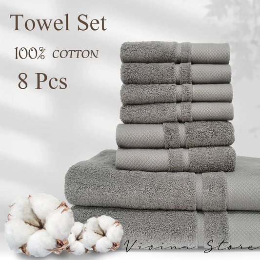 Luxury Bath Towel Set,2 Large Bath Towels,2 Hand Towels,2 Washcloths. –  Home Designs by McMan