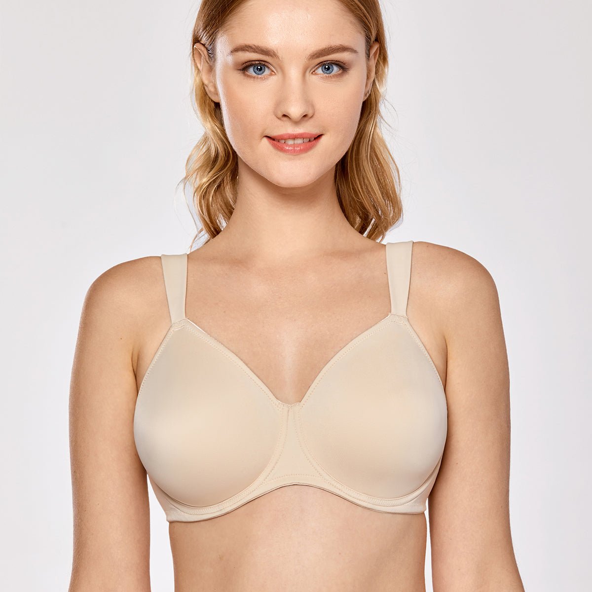 Side Boning Minimizer Underwire Non Padded Support Nude Full