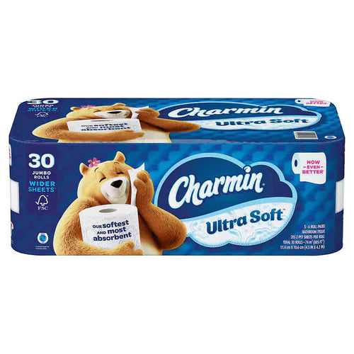 CHARMIN ULTRA SOFT TOILET TISSUE PAPER 30PACK