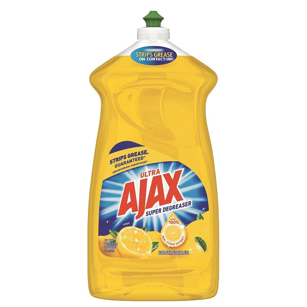 AJAX DISHWASH LIQUID LEMON 6/52oz