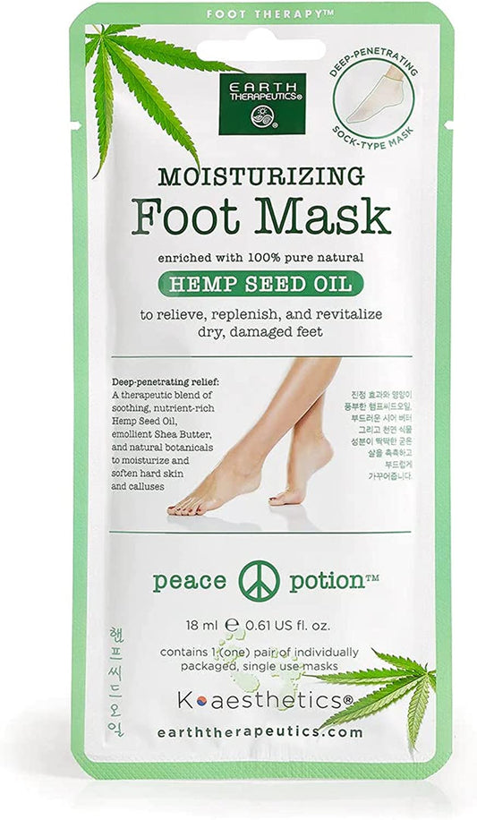 Earth Therapeutics Aloe Vera Socks – Infused with Natural Aloe Vera &  Vitamin E – Helps Dry Feet, Cracked Heels, Calluses, Rough Skin, Dead Skin  - Use