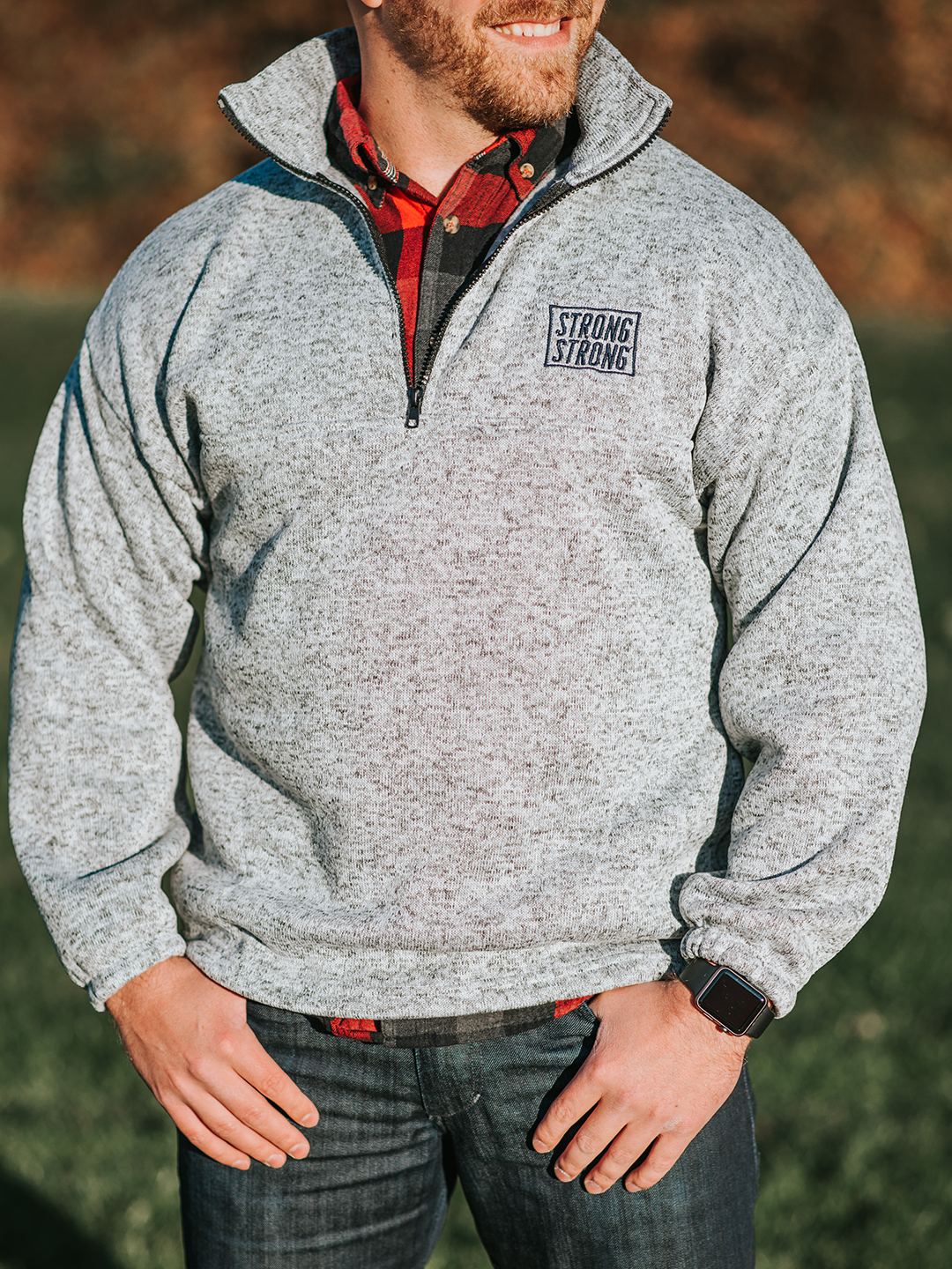 quarter zip pullover