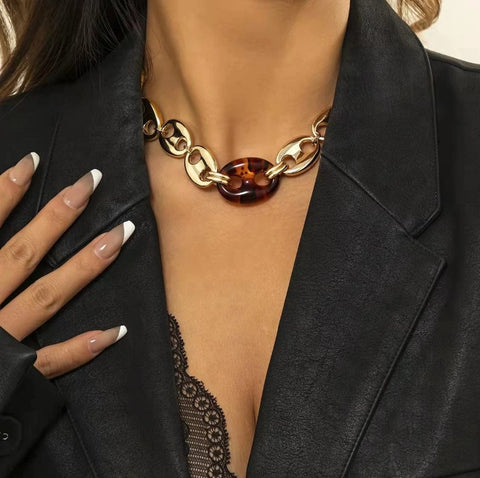 collier grosse maille