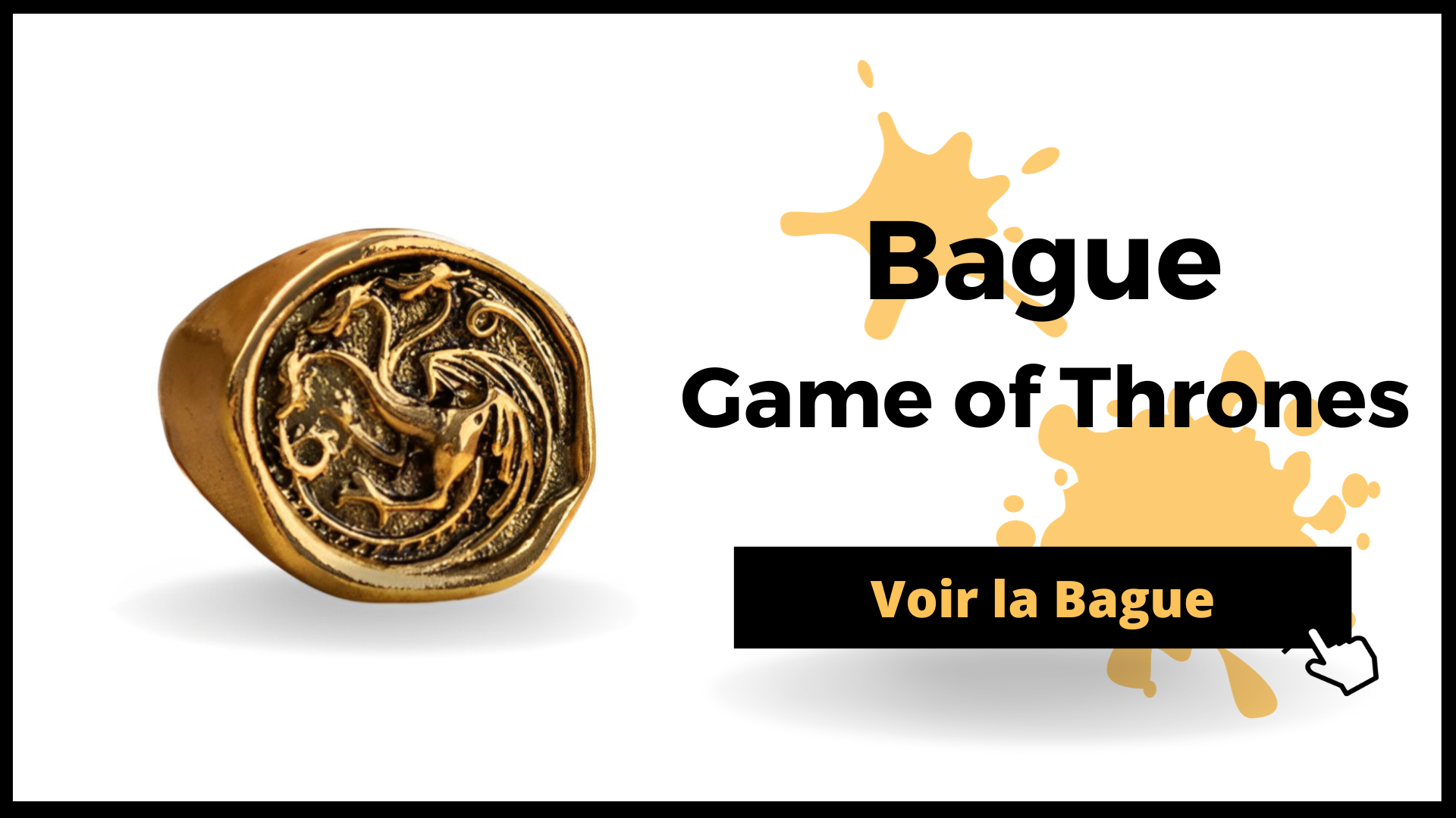 Bague Dragon Game of Thrones