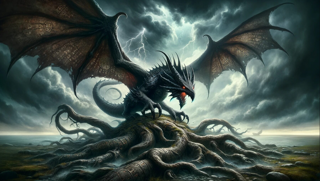 dragon Níðhöggr arbre de vie