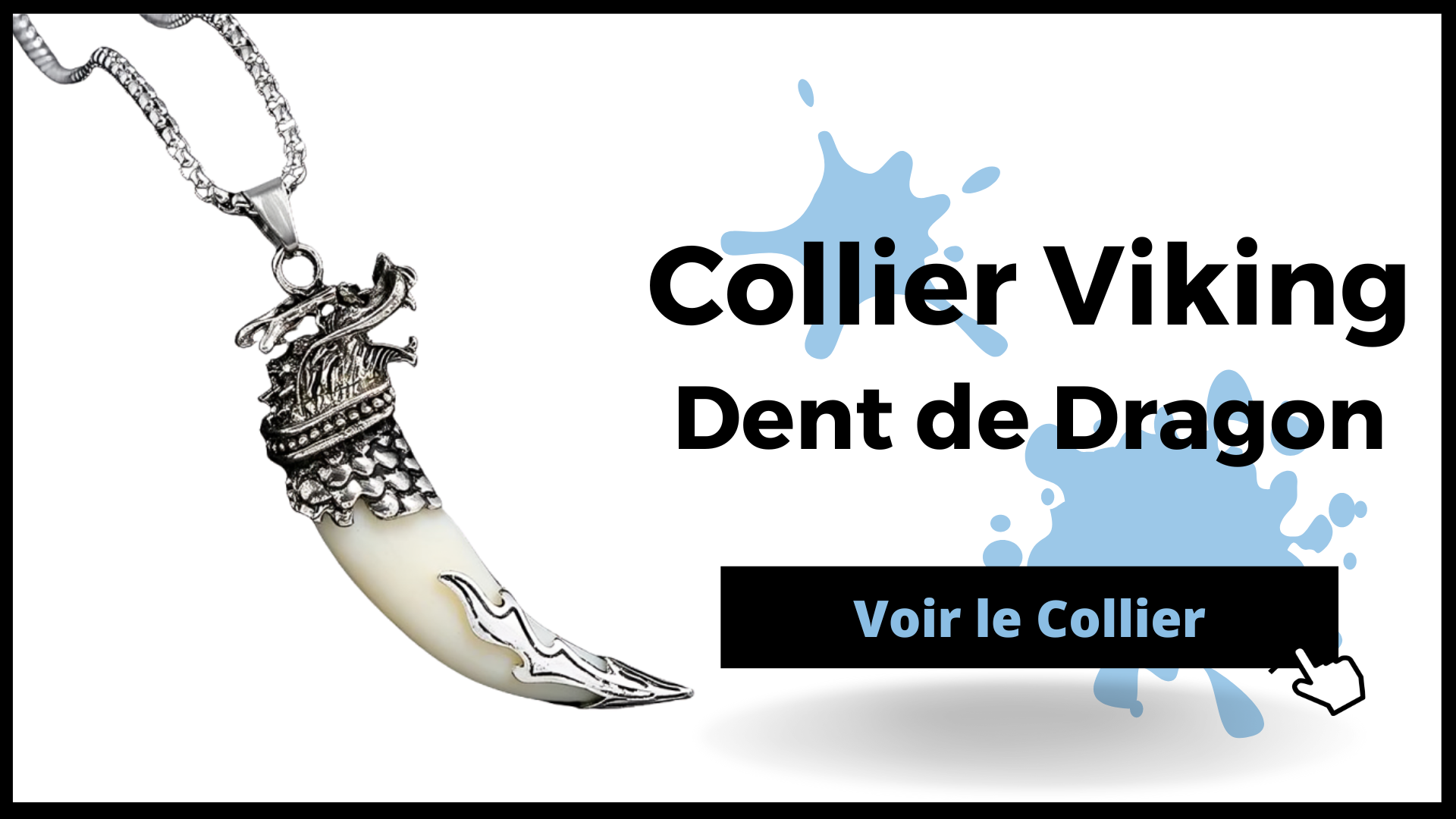 Collier Viking Dent de Dragon
