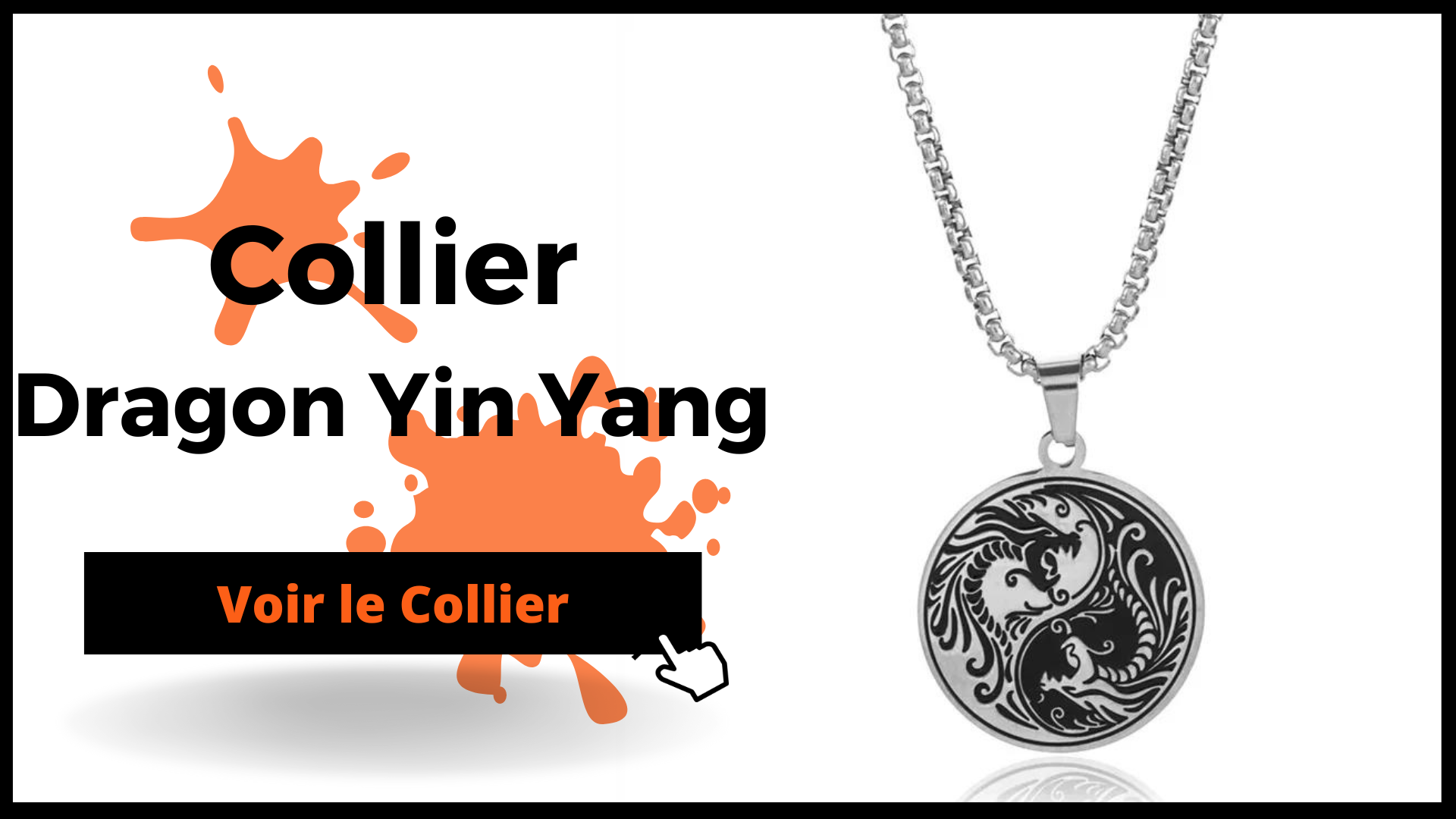 Collier Dragon Yin Yang