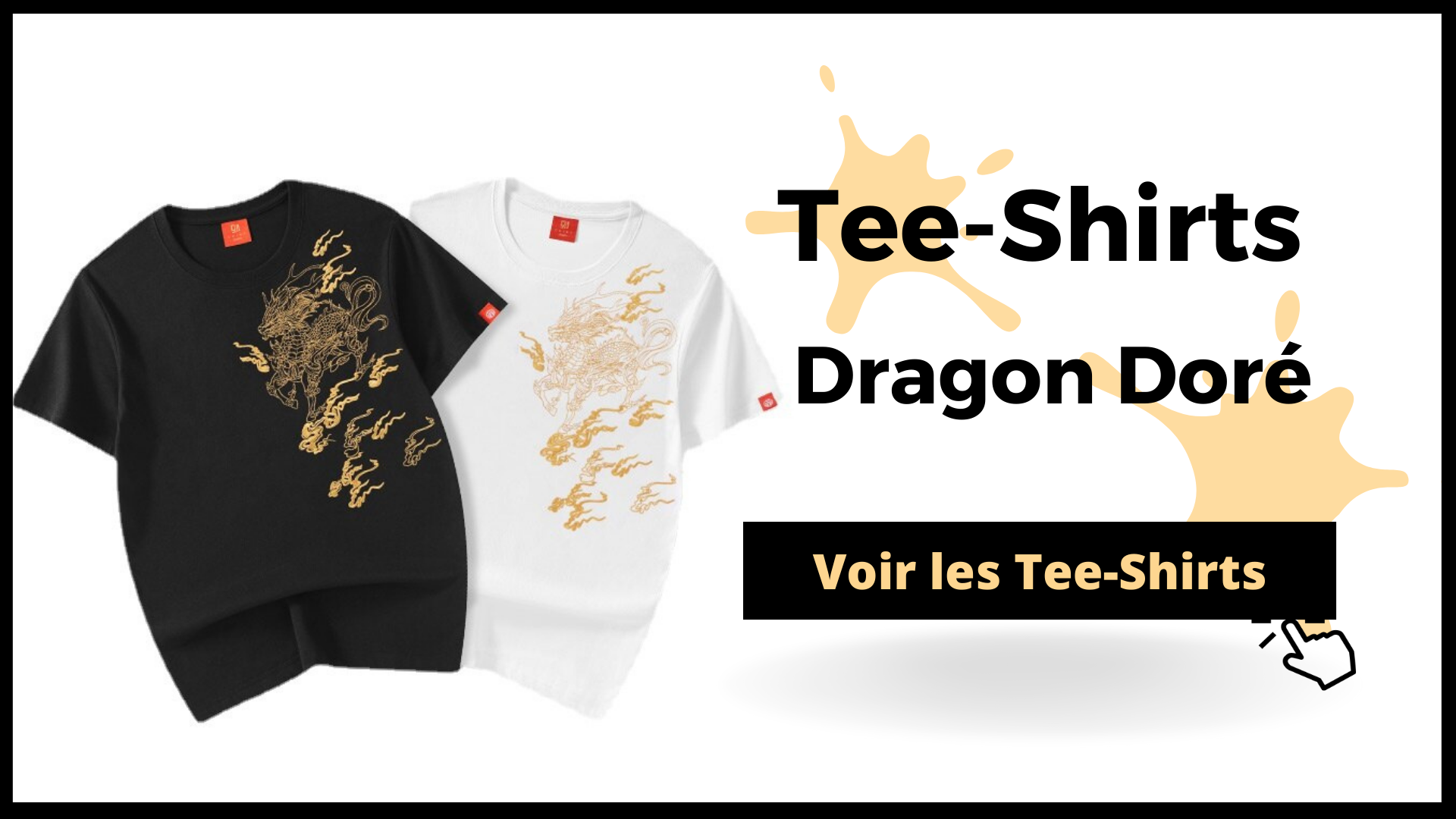 tee shirts dragon dorés