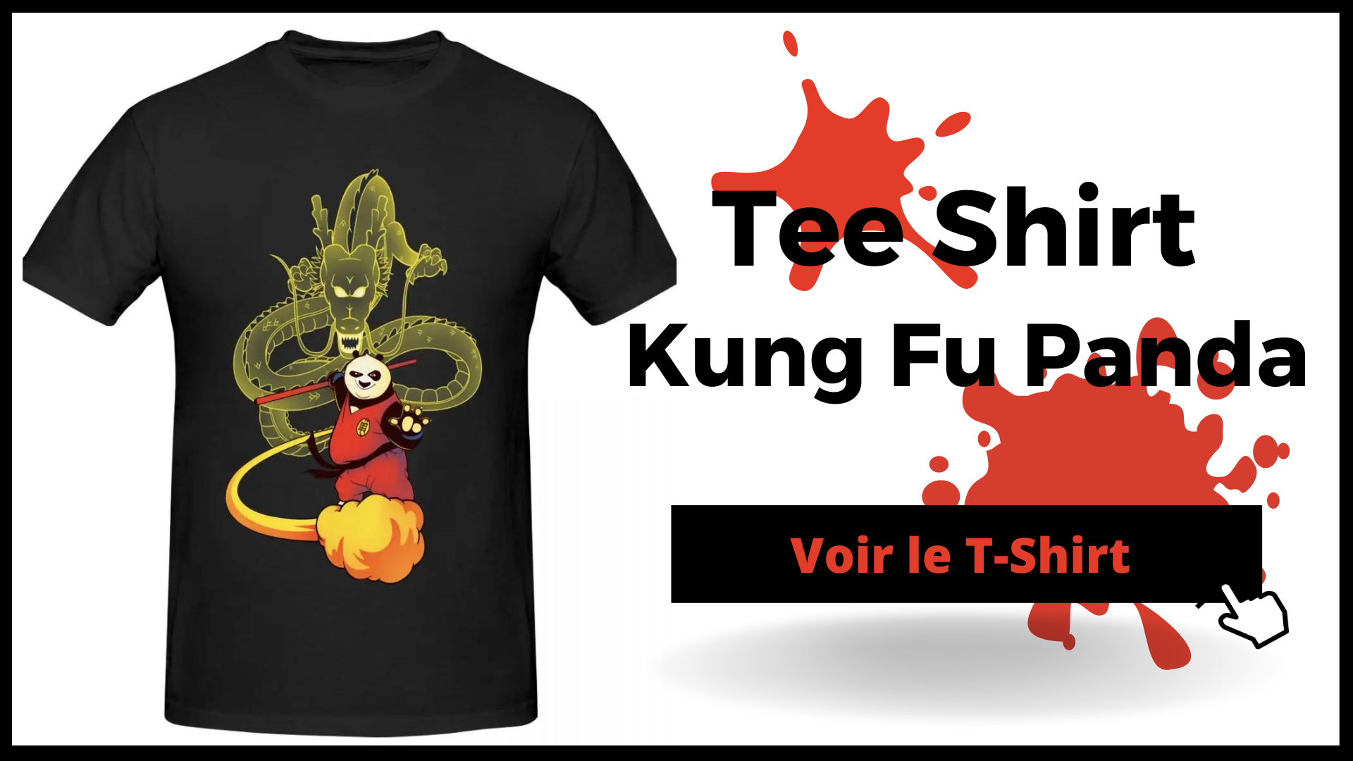 Tee Shirt Kung Fu Panda Po
