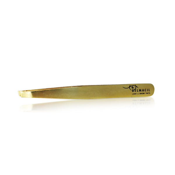 Belmacil Gold Tweezers – Lash & Brow Professional