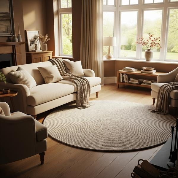 Large Circular Rug