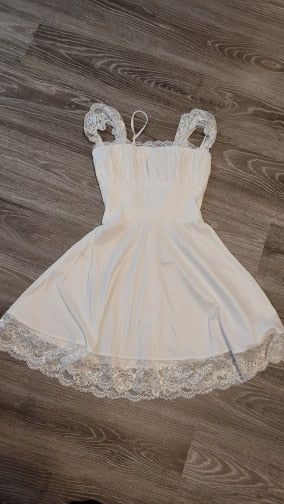 Lace Strap Sleeveless Loose Mini Dresses - Image 28