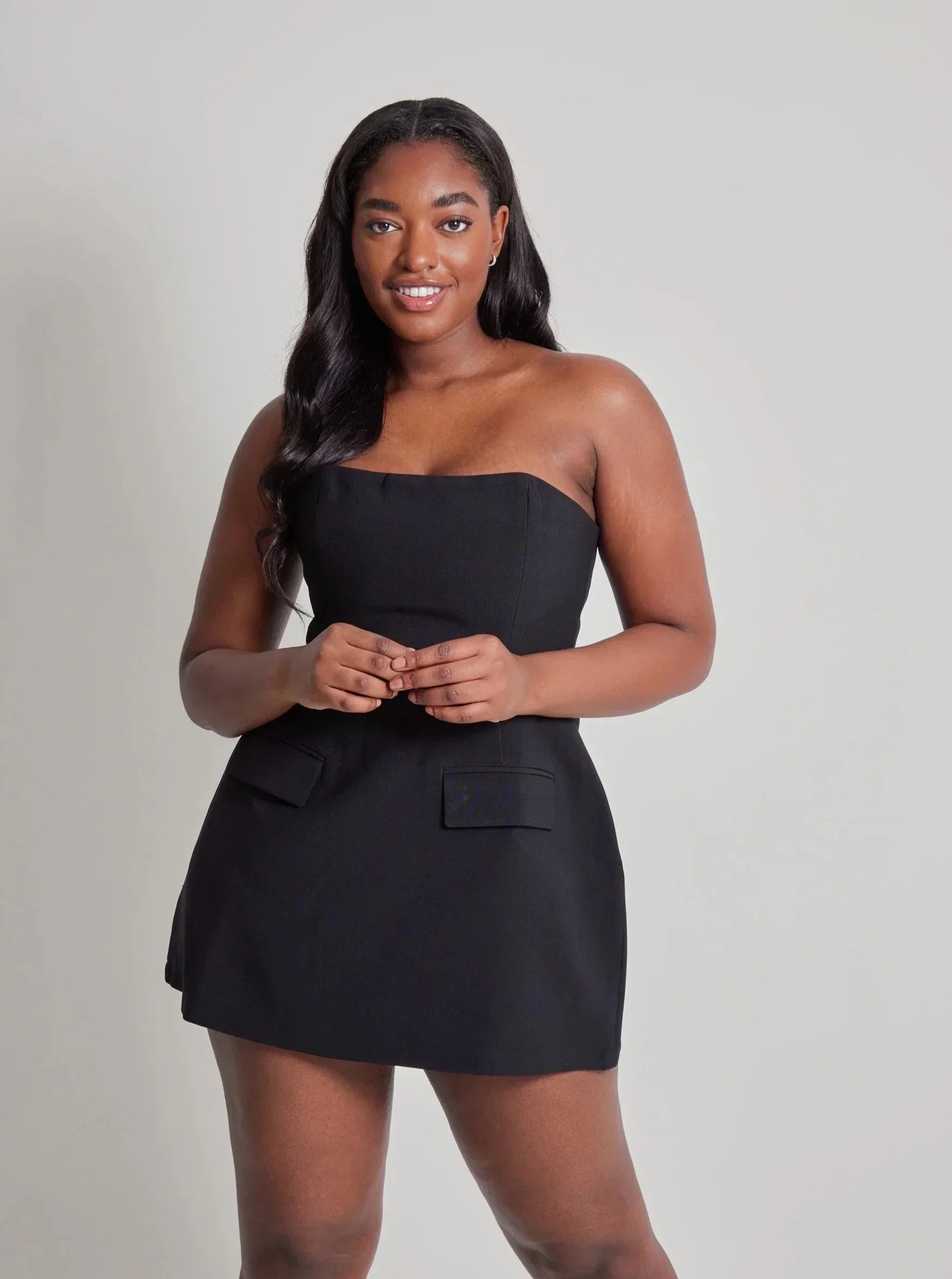 Solid Tube Mini Dress - Image 13