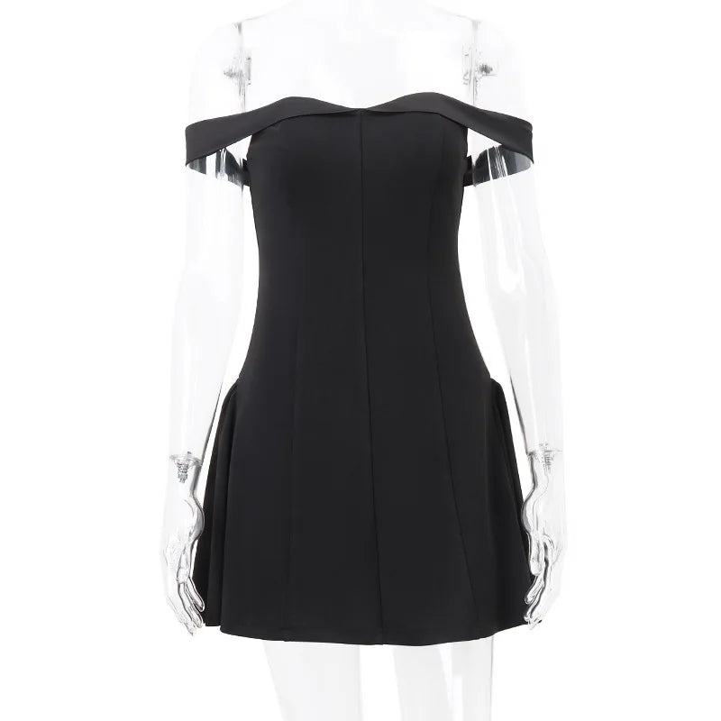 Off-Shoulder A-Line Mini Dress - Image 15