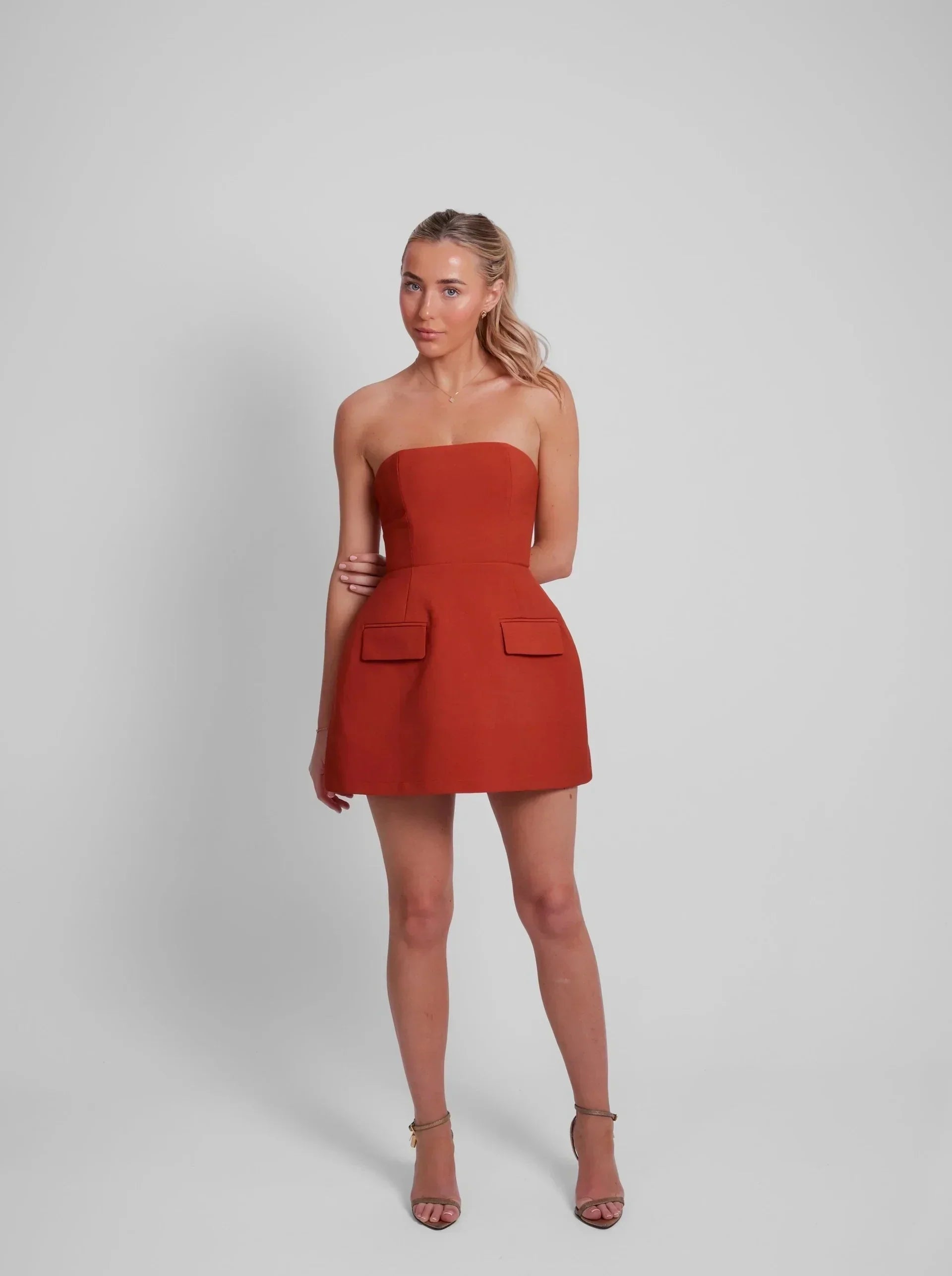 Solid Tube Mini Dress - Image 16