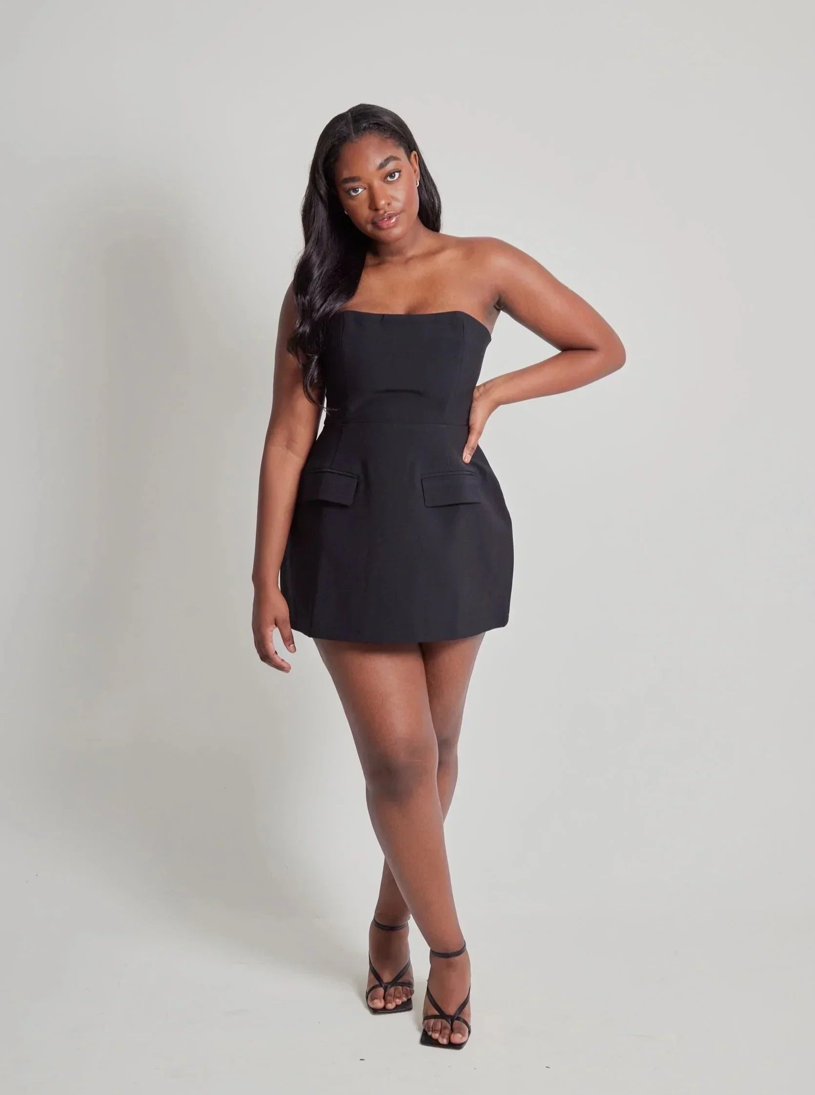 Solid Tube Mini Dress - Image 14
