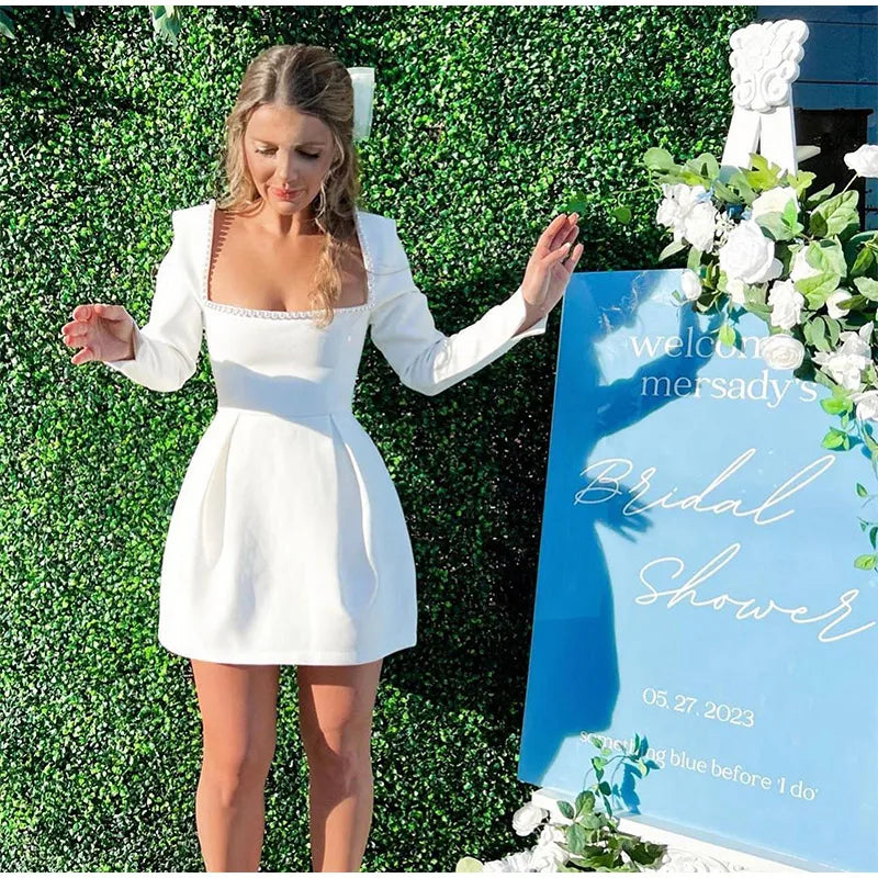 Pearls Strap Solid Dress - Image 17