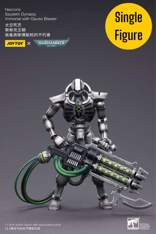 Warhammer 40K Necrons Sautekh Dynasty Immortal with Tesla Carbine 1/18 Scale Figure