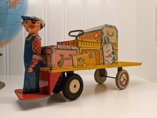 Vintage 1930's Louis Marx & Co. Red Cap Porter Tin Wind-up Toy – Olde Funk  Antiques
