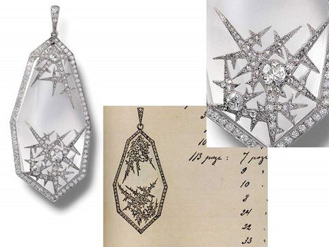 Ice Pendant. The firm of Carl Fabergé. Artisan Albert Holmström. Alma Pihl design.