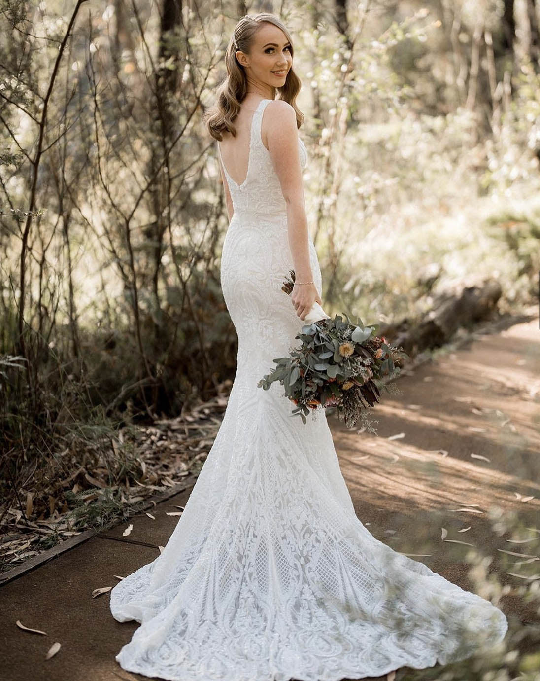 Elegant A Line Bridal Gown With Sheer Neckline, Long Puff Sleeves, And  Illusion Back From Dress_1st, $175.88 | DHgate.Com