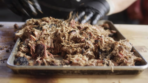 Carolina Style Barbecue on a pan