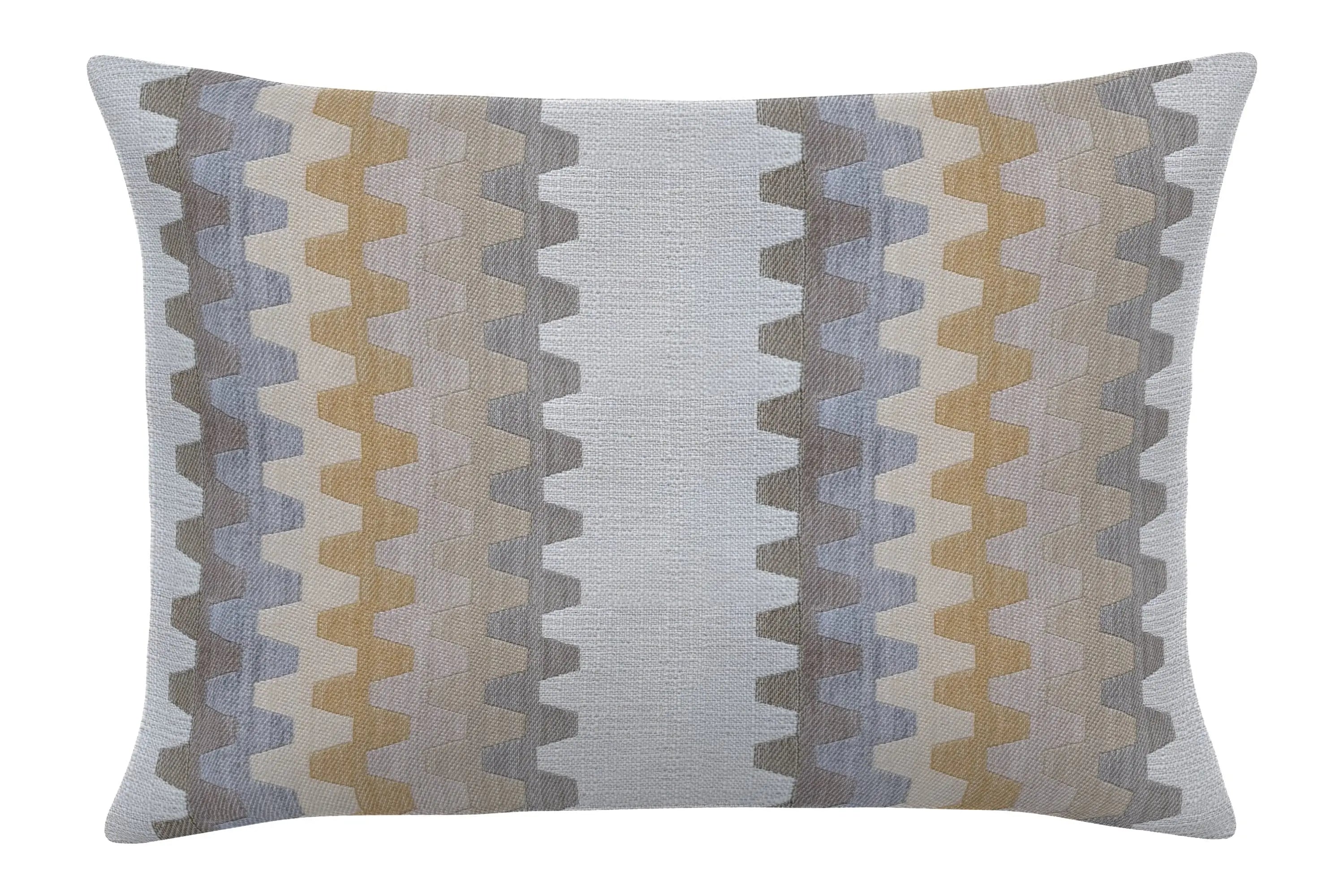 13" x 20" Lumbar Throw Pillow with Accordion Geo Design