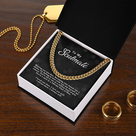 Soulmate Gift for Him: One in a Lifetime Man Chain