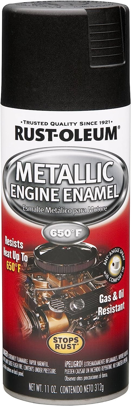 Rust-Oleum Stops Rust Metallic Spray Paint 11oz Black Night