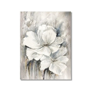 Beauty White Knife Flower Home Wall Decor - Fully Canvas