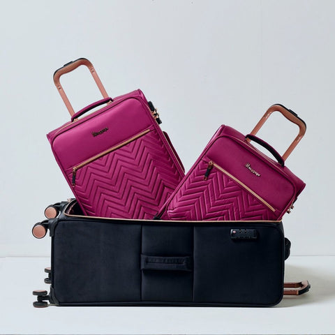 Soft shell suitcases