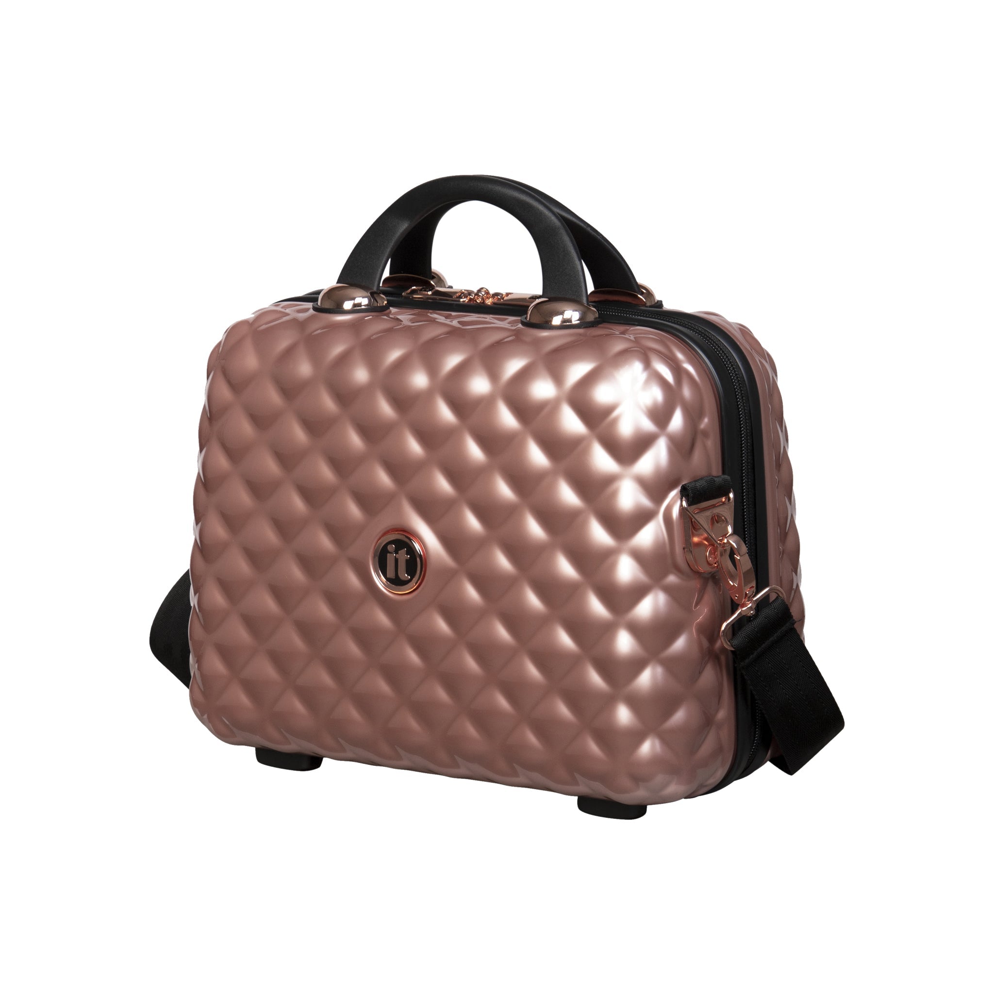 it Luggage | Glitzy - Vanity Case in Metallic Rose Gold