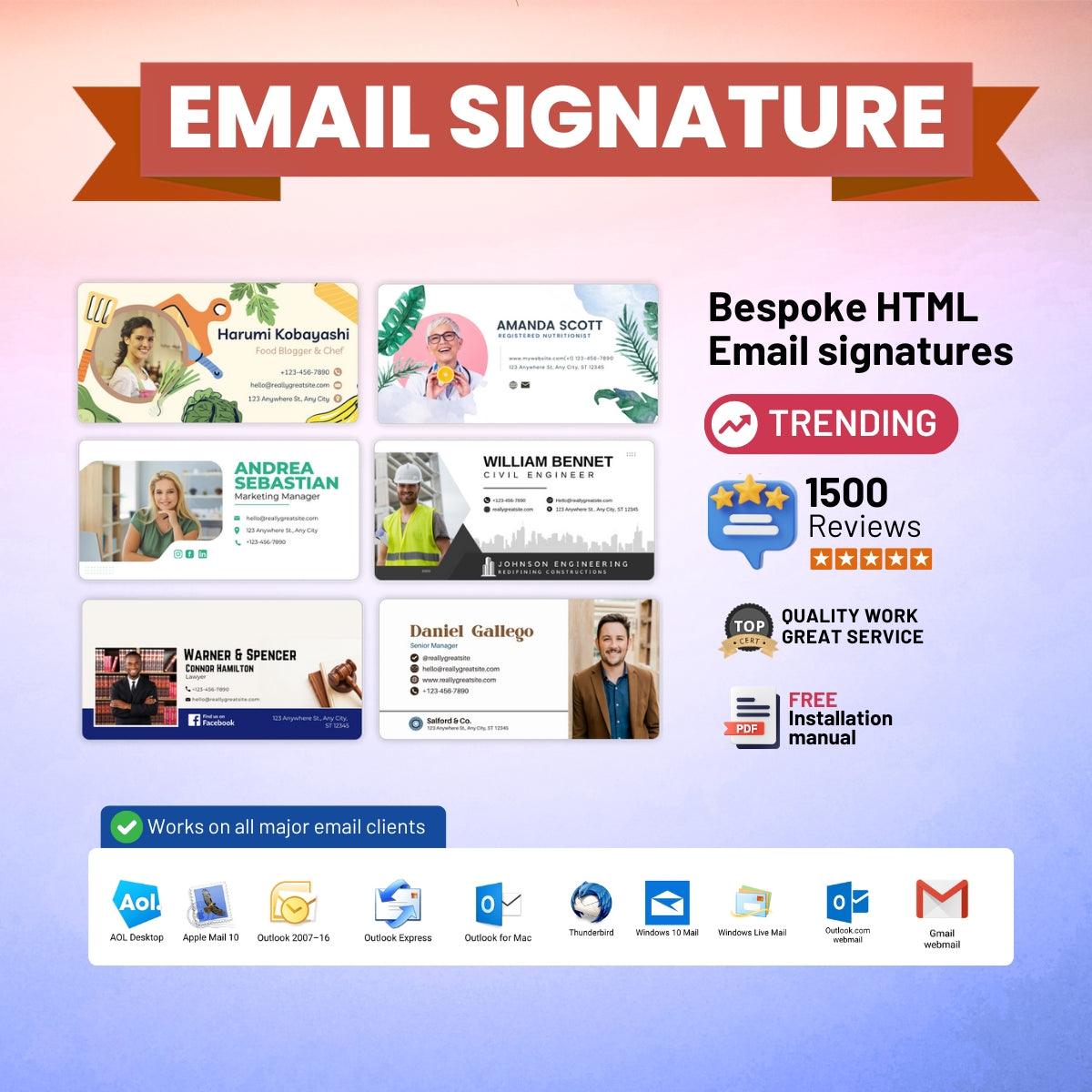 HTML email signature - NivinDesign