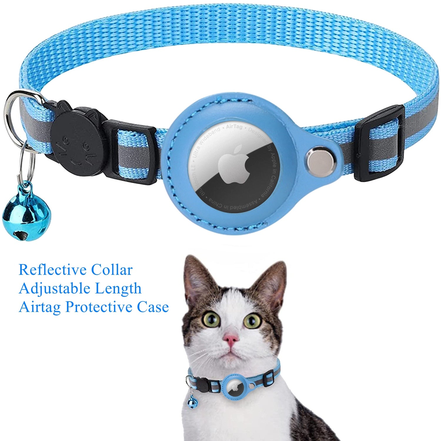 Case Collar for Cats/Dogs with Protective Case Locator Tracker