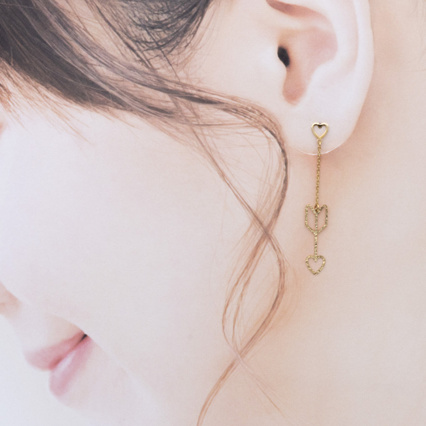 Enasoluna Cupid pierced ハート矢片耳ピアス レア品 【60%OFF