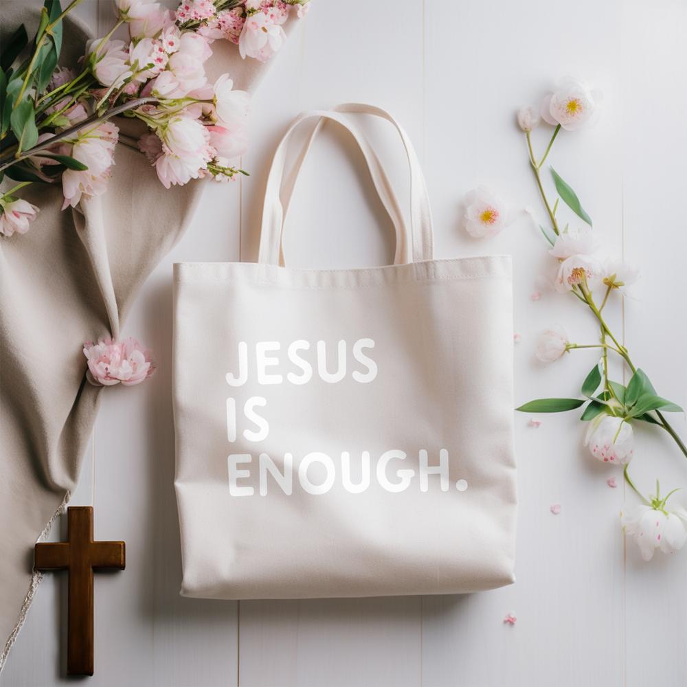 shop4ever Jesus is My Everything Tote Bag Cotton Canvas Tote Reusable  Shopping Bag 10 oz