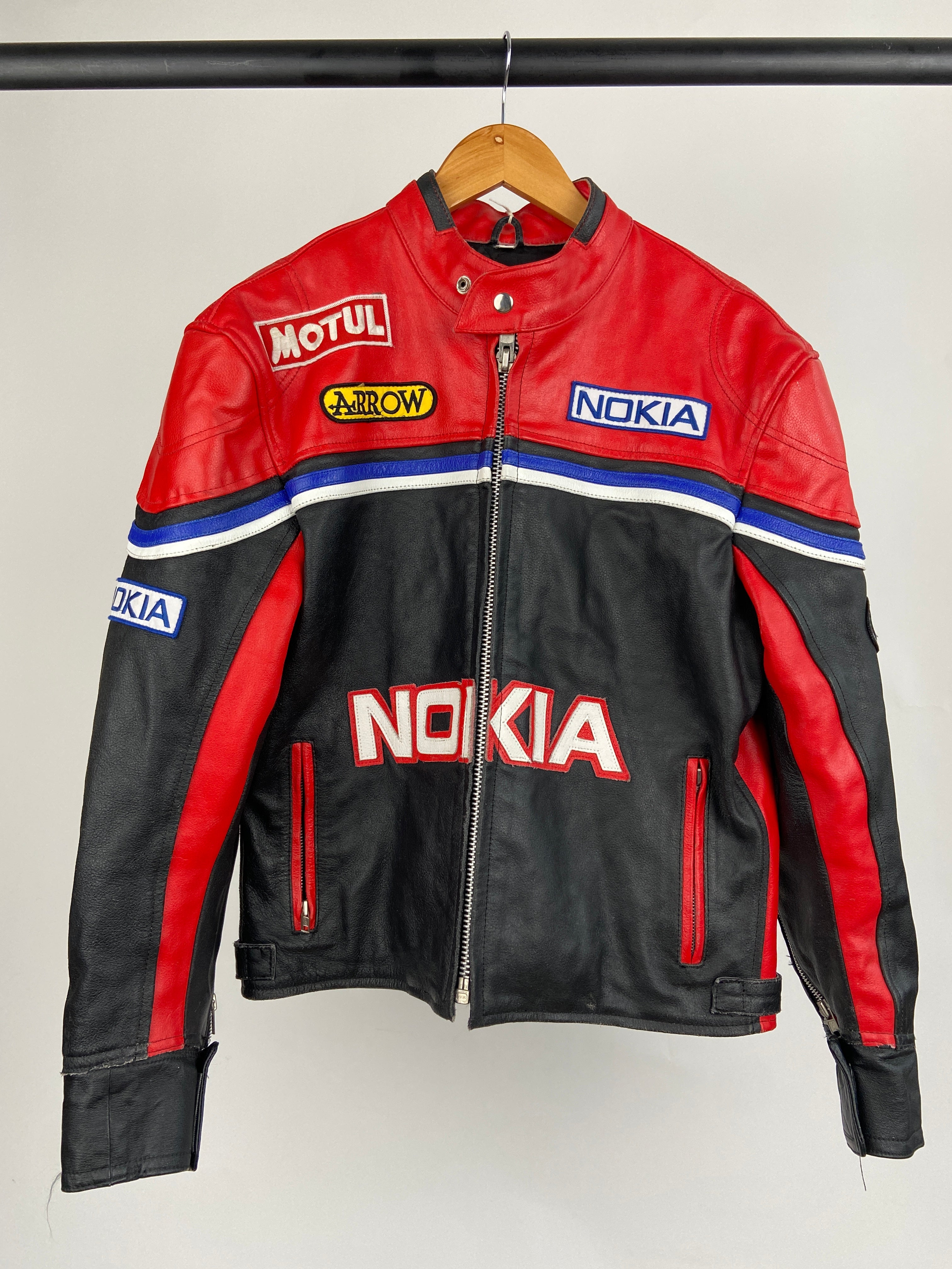 Nokia 90s Leather Motorbike Jacket – Skux Vintage