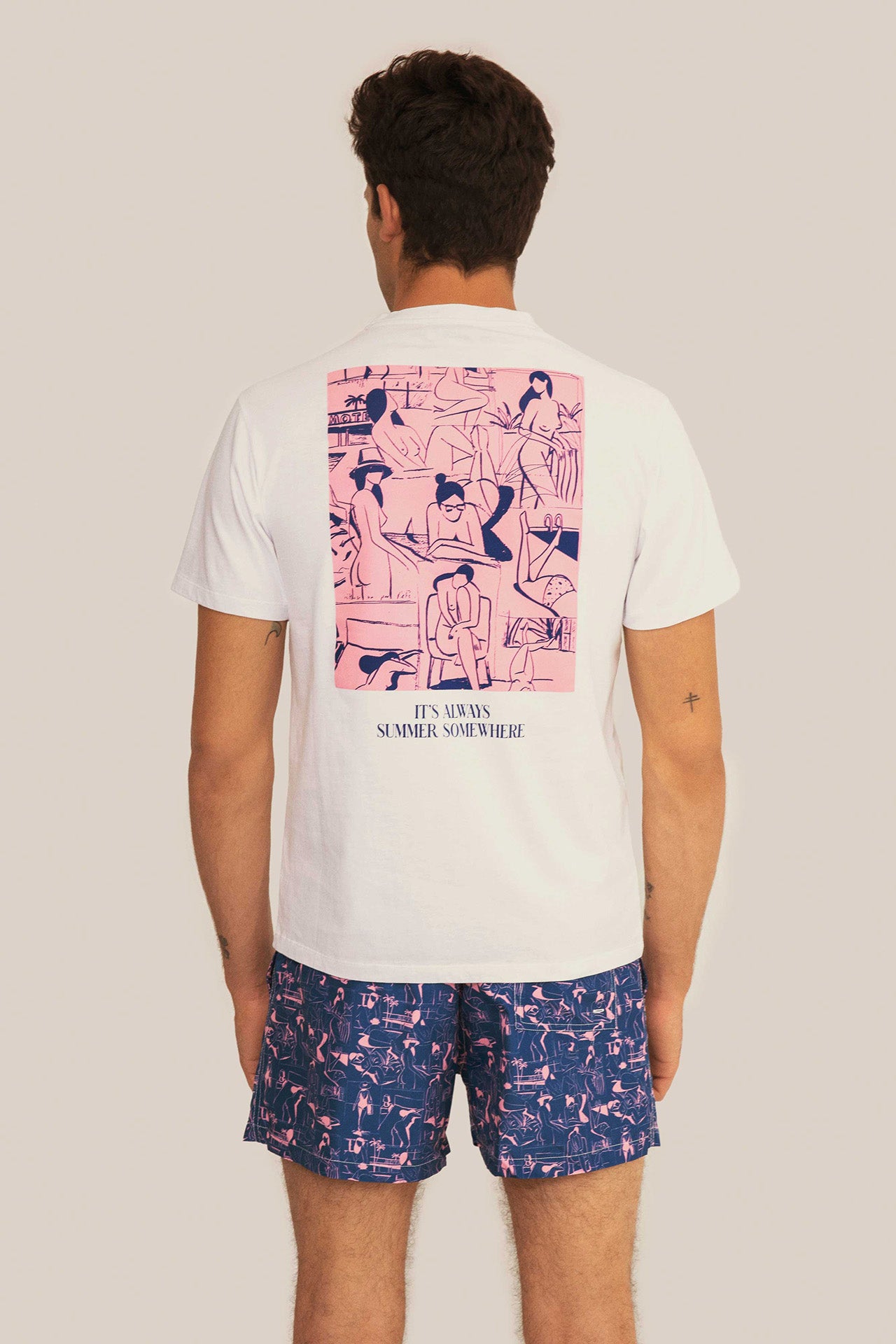 Arrels Barcelona x Cleon Peterson Clashing Figures 21 Swim Trunk