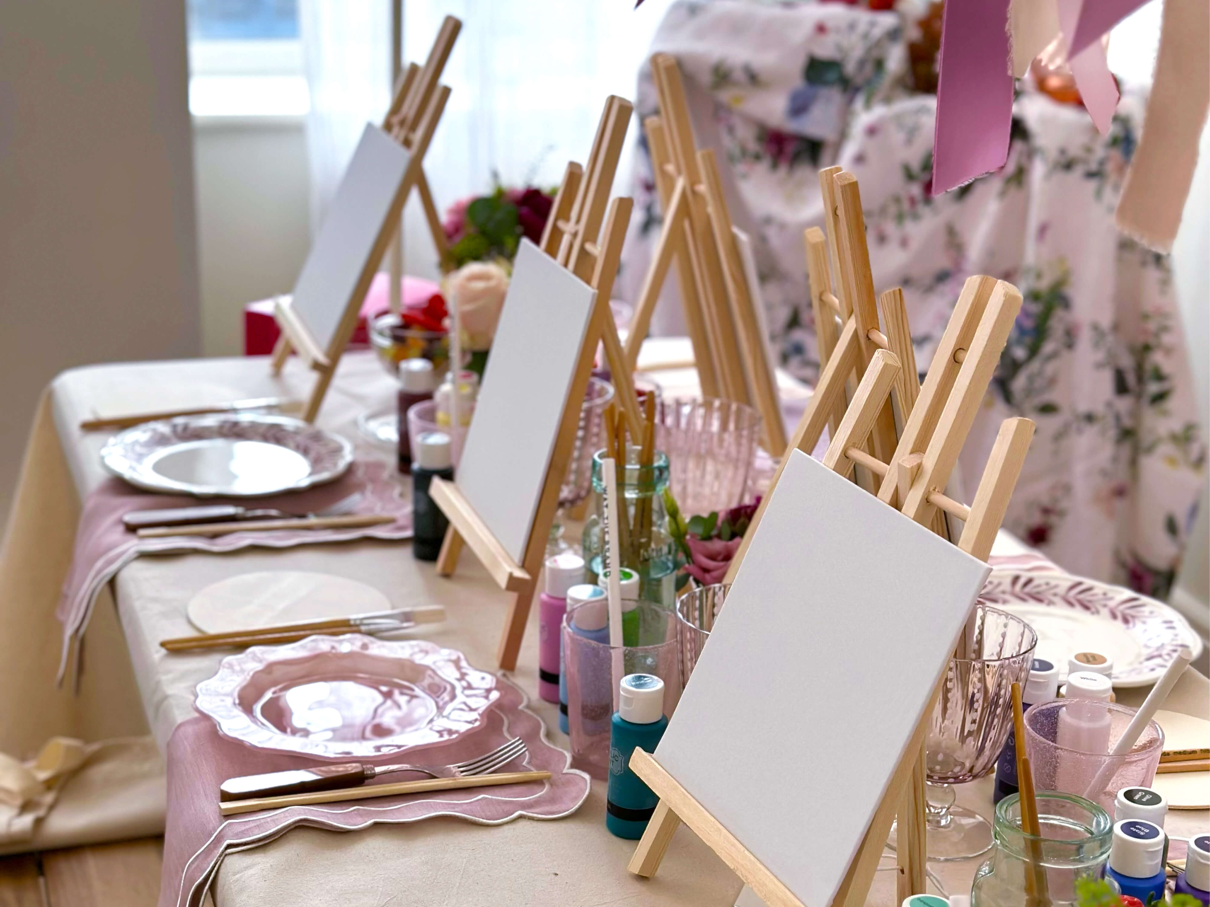 Hen party tablescape by The Social Kitchen