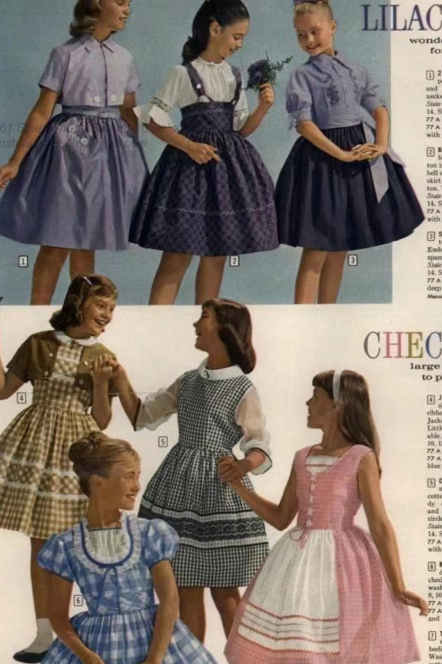 vintage gingham pattern fashion