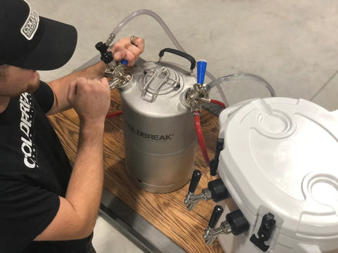 cleaning keg with sankey d connections