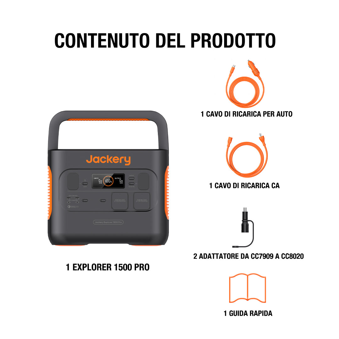 Centrale elettrica portatile per caricare ed esplorare - Jackery