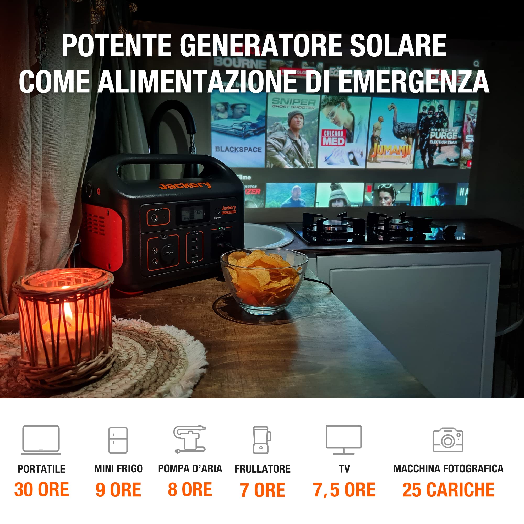 Jackery Generatore solare 500