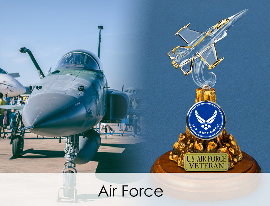 Shop handcrafted glass art for Air Force Veterans and families