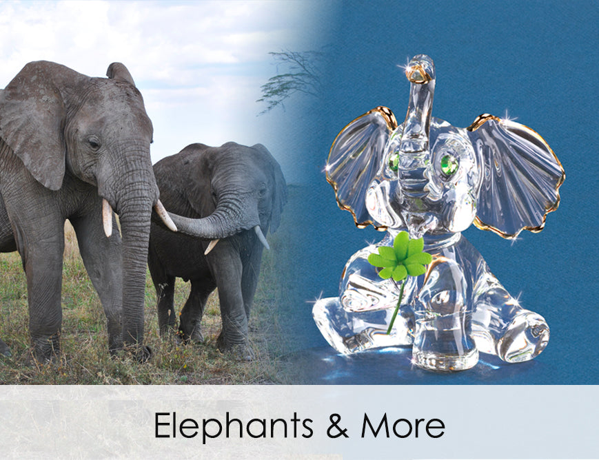 Shop handcrafted glass art of elephants & more