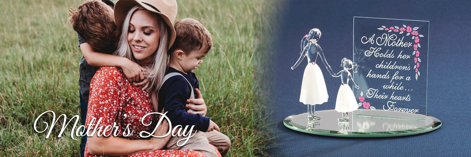 Shop handcrafted glass art to celebrate the mom in your life.