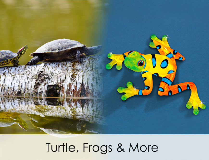 Shop handcrafted glass art of turtles, frogs & more