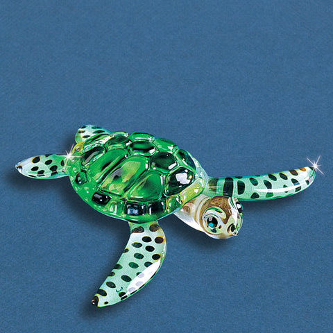 Sea Turtle Love Custom Glass Straws