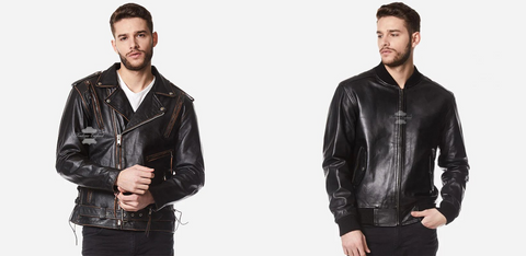 Biker Leather Jacket VS Bomber Leather Jacket