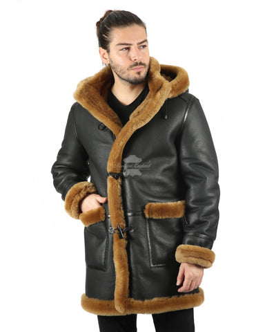 IVAR Shearling Sheepskin Duffle Coat